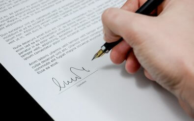 Регистрация подписанного соглашения